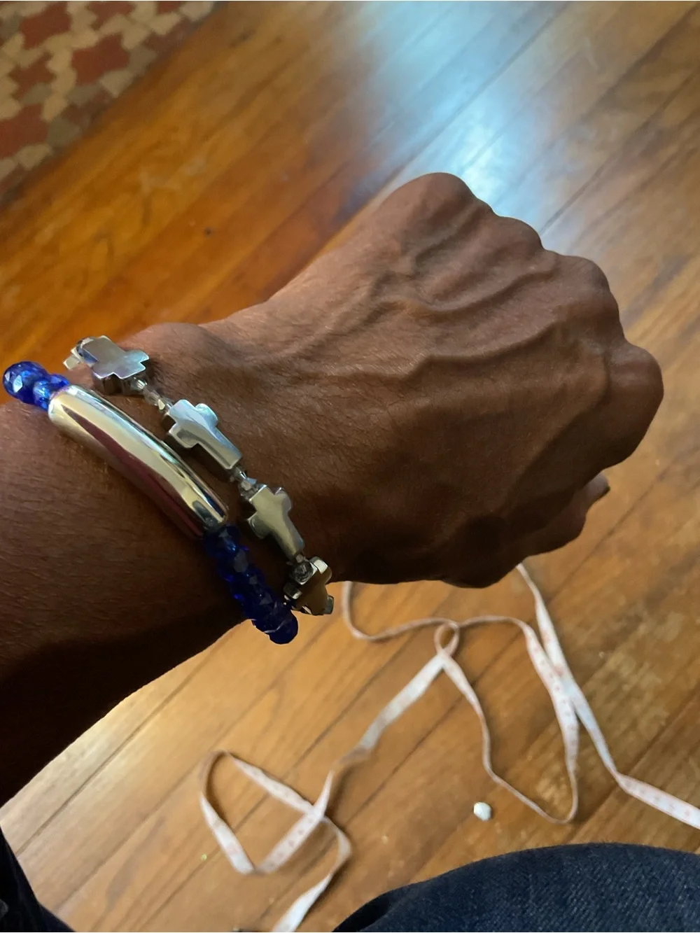 Men’s Stainless Steel Cross Bracelet🩶